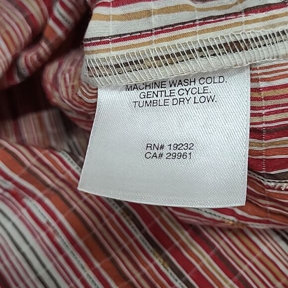 Alfred dunner 8 P striped button front shirt - Picture 8 of 8